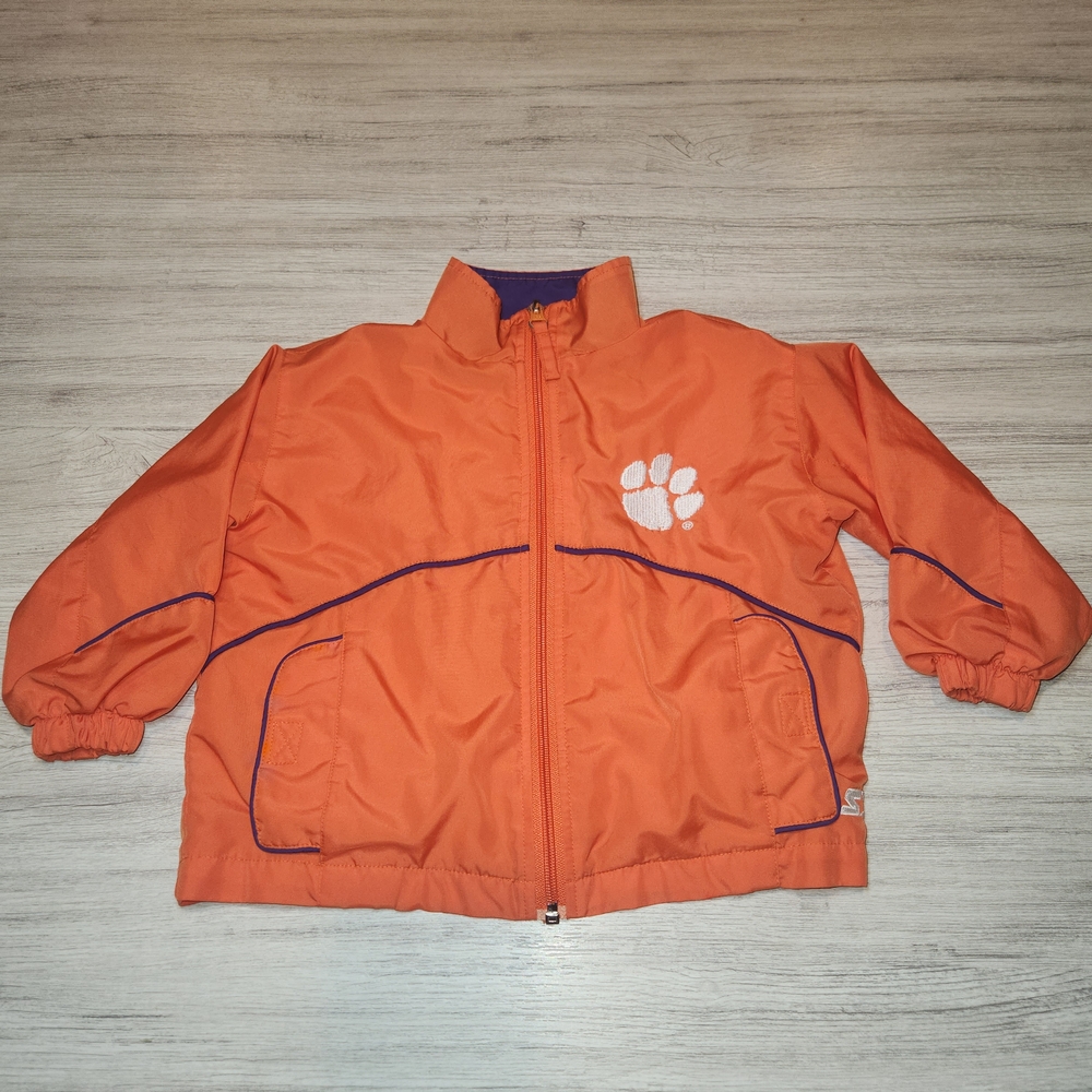Vintage Starters Clemson Tigers Track Jacket Infant Size 24 Months C3